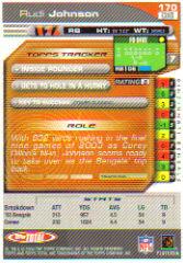 2004 Topps Total Silver #170 Rudi Johnson back image
