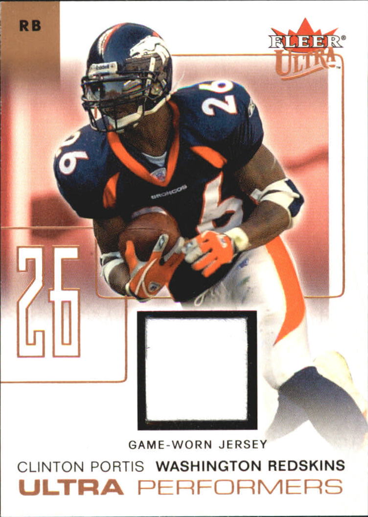 2004 Ultra Performers Game Used Copper #UPCP Clinton Portis