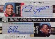 2004 Upper Deck Foundations Dual Endorsements #DECH Michael Clayton/Devery Henderson
