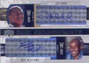 2004 Upper Deck Foundations Dual Endorsements #DEHW Joe Horn/Roy Williams WR