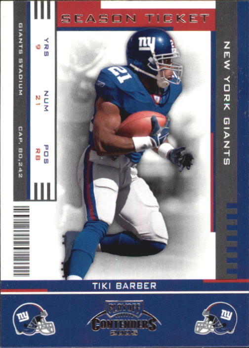 2005 Playoff Contenders #66 Tiki Barber