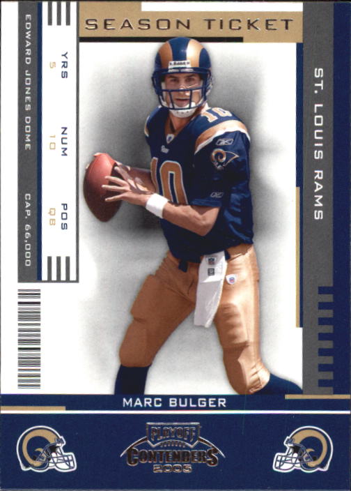2005 Playoff Contenders #89 Marc Bulger