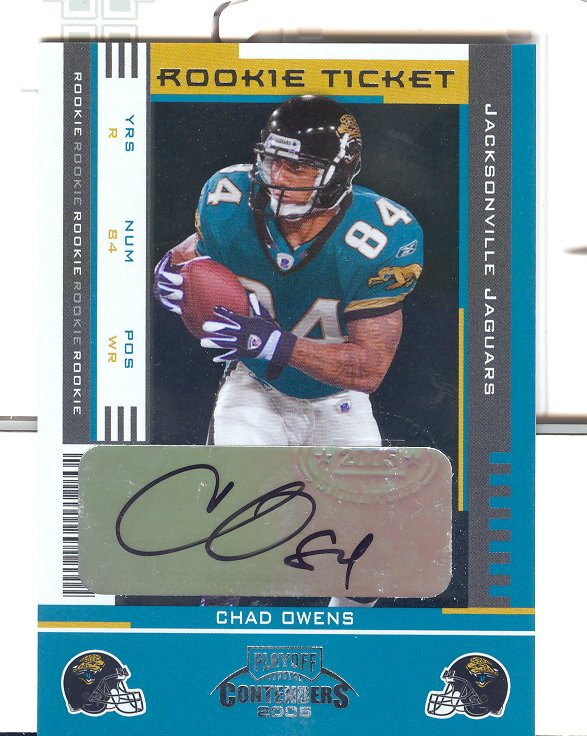 2005 Playoff Contenders #118 Chad Owens AU RC