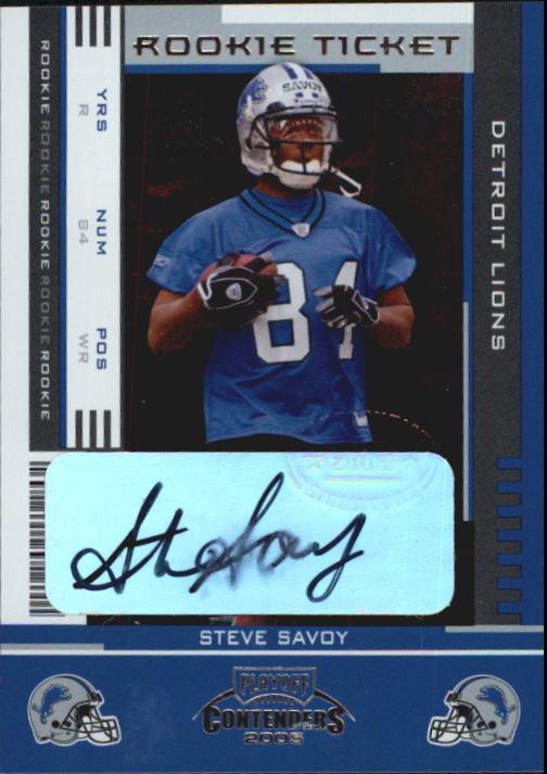 2005 Playoff Contenders #172 Steve Savoy AU RC