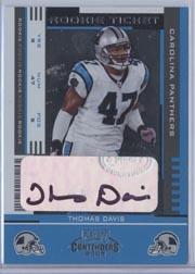 2005 Playoff Contenders #177 Thomas Davis AU RC