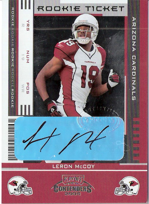 2005 Playoff Contenders #188 LeRon McCoy AU RC