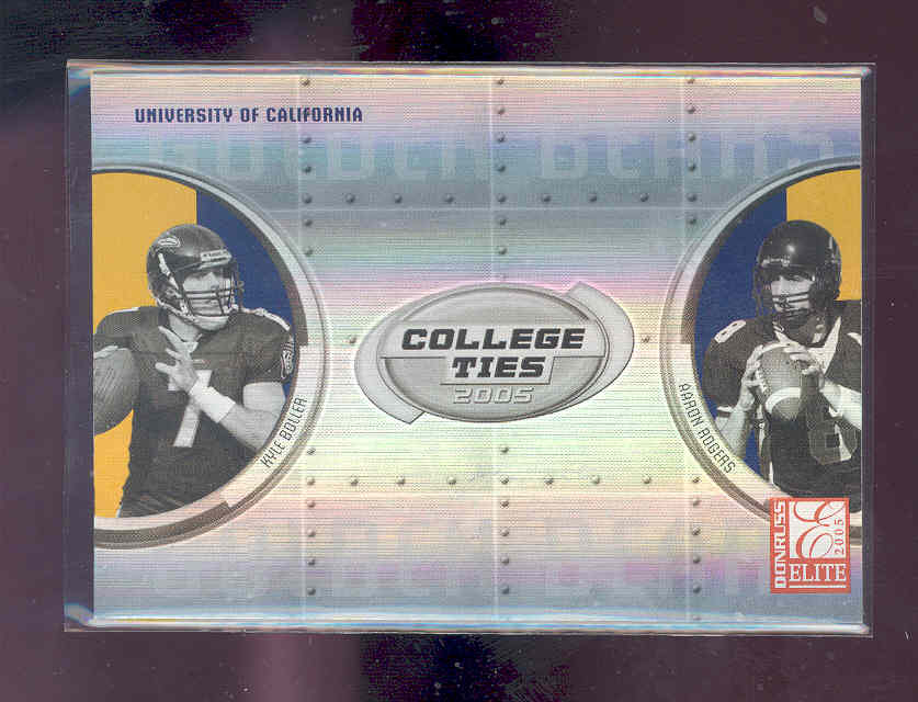 2005 Donruss Elite College Ties #CT1 Kyle Boller/Aaron Rodgers