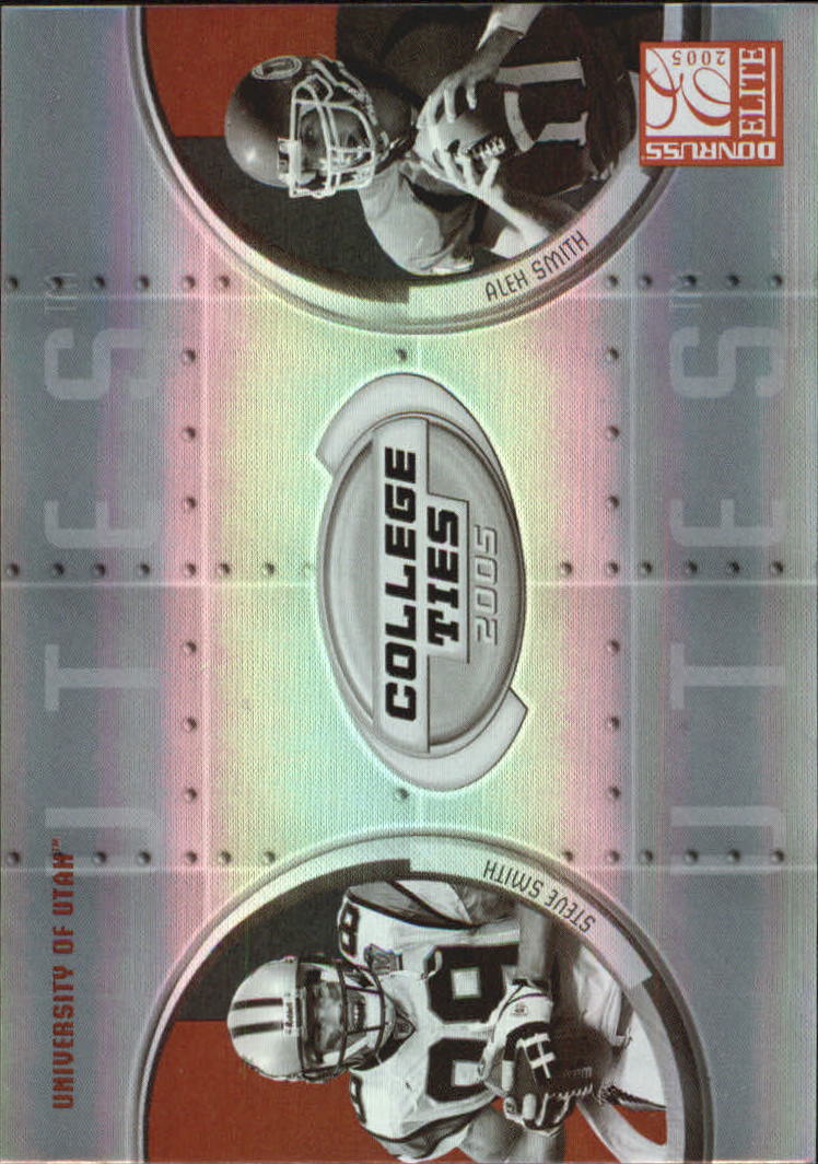 2005 Donruss Elite College Ties #CT2 Steve Smith/Alex Smith QB