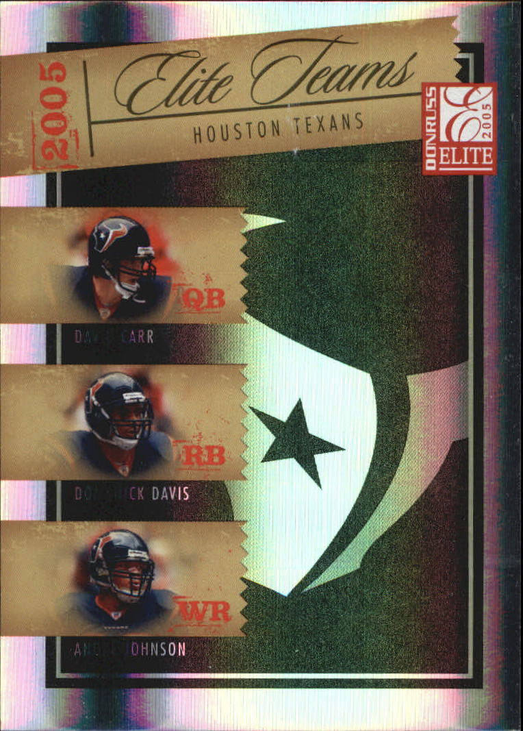 2005 Donruss Elite Elite Teams Silver #ET10 David Carr/Domanick Davis/Andre Johnson