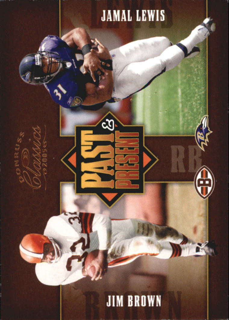 2005 Donruss Classics Past and Present Bronze #PP6 Jim Brown/Jamal Lewis
