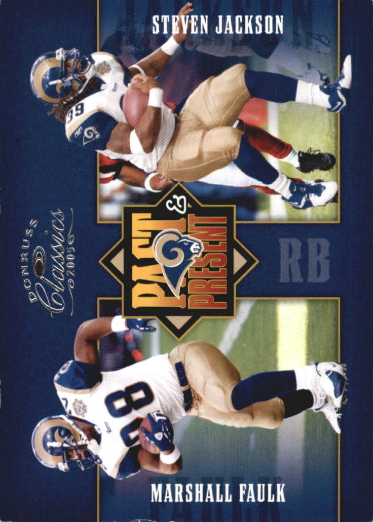 2005 Donruss Classics Past and Present Silver #PP24 Marshall Faulk/Steven Jackson