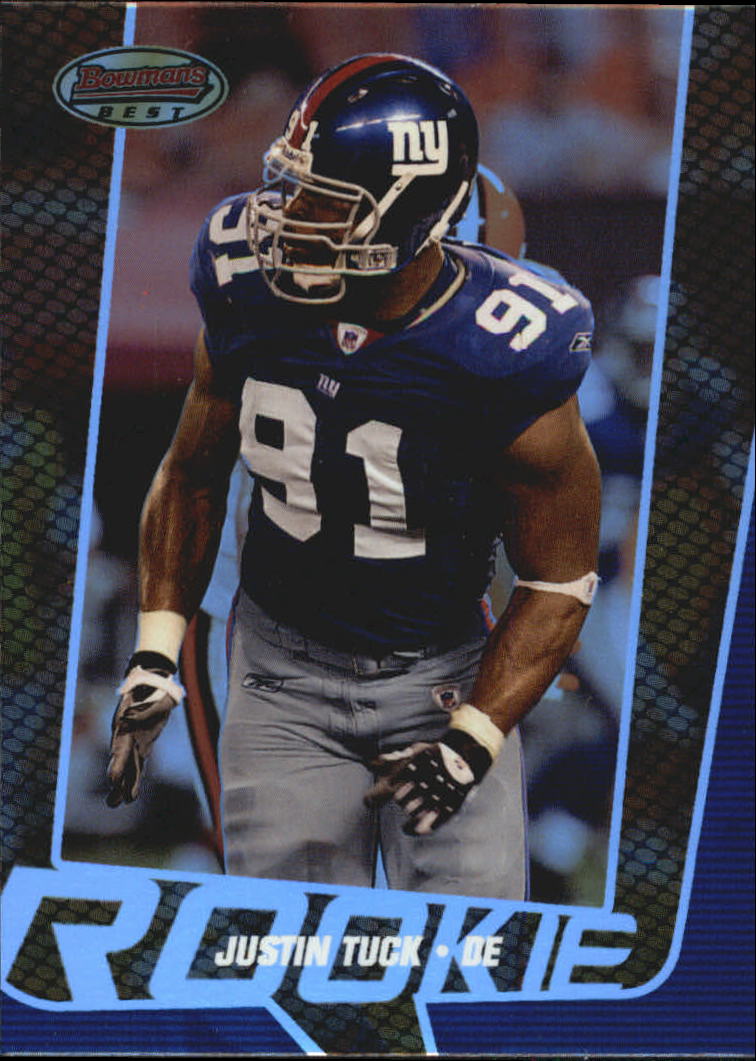 2005 Bowman's Best #98 Justin Tuck RC