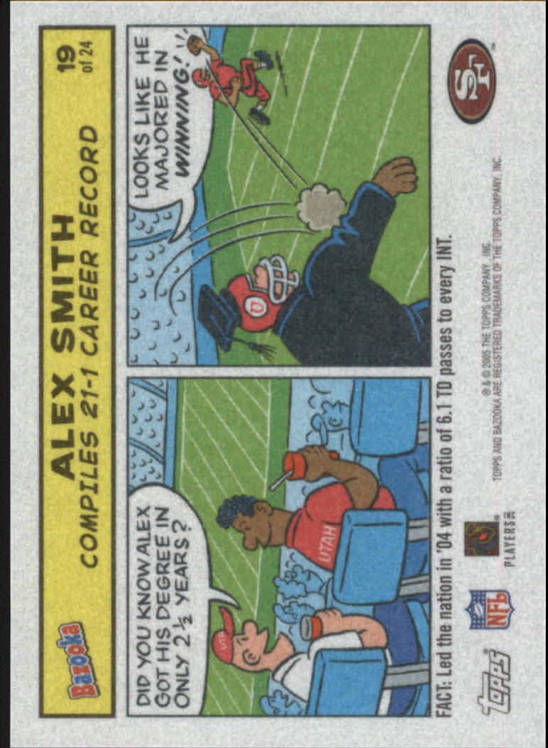 2005 Bazooka Comics #19 Alex Smith QB
