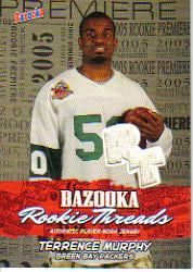 2005 Bazooka Rookie Threads #BZRTM Terrence Murphy Grn