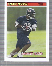 2005 Bazooka #167 Cedric Benson RC