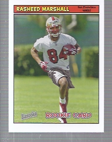 2005 Bazooka #199 Rasheed Marshall RC