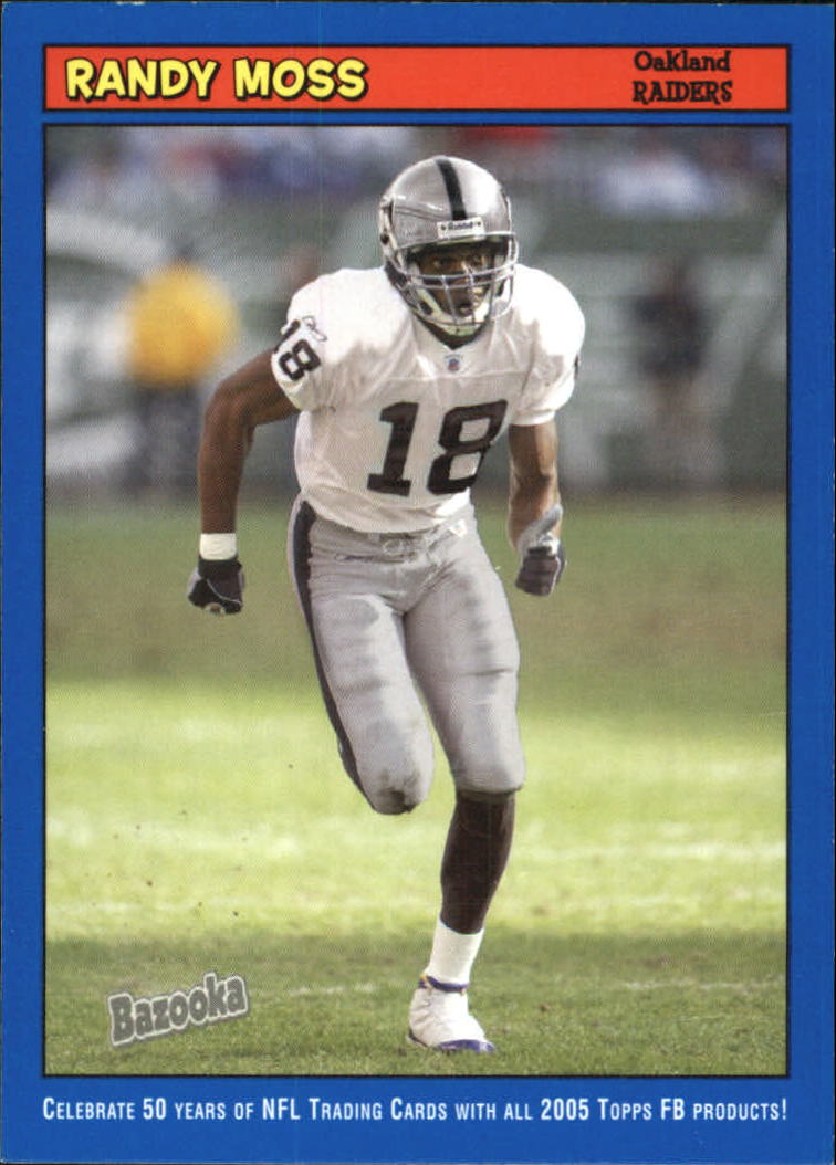 2005 Bazooka Blue #30 Randy Moss