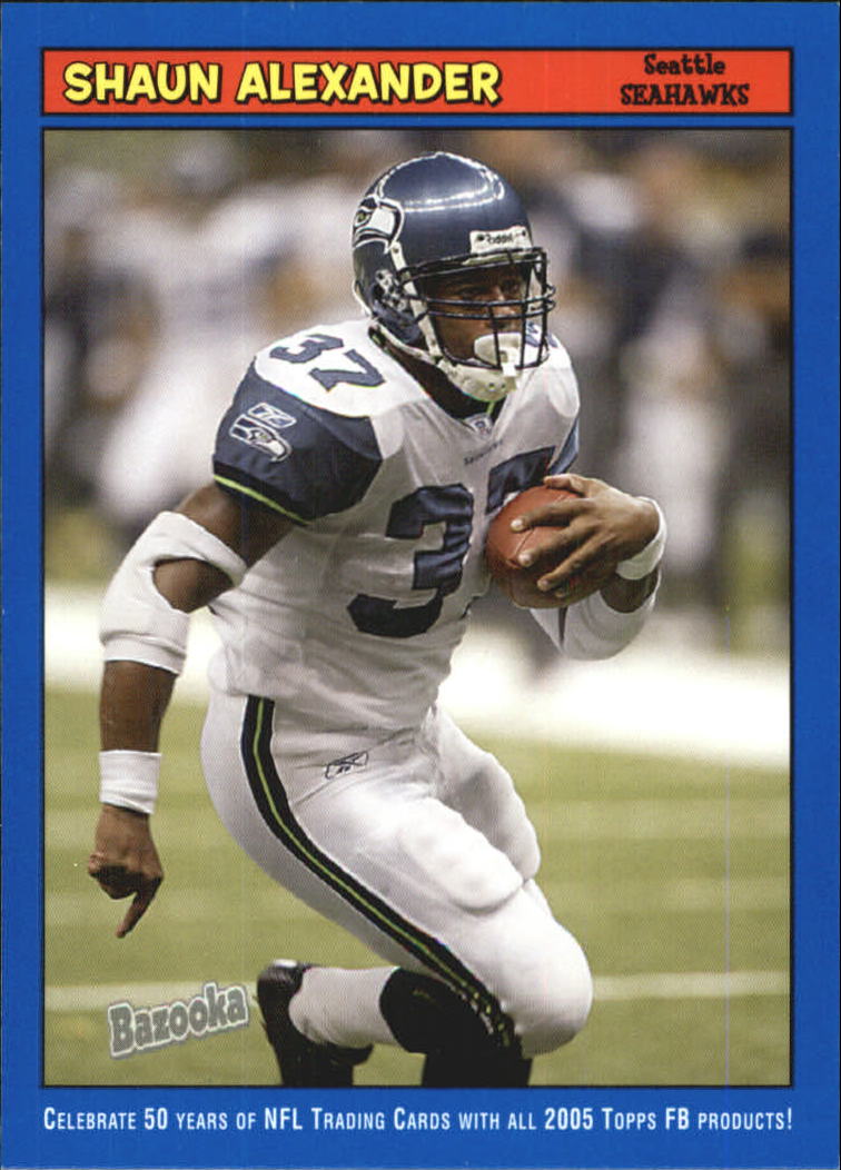 2005 Bazooka Blue #165 Shaun Alexander