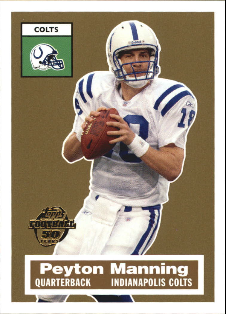 2005 Topps Turn Back the Clock #5 Peyton Manning