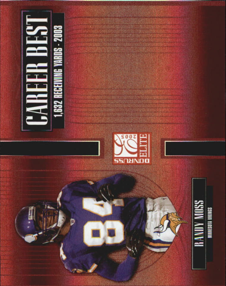2005 Donruss Elite Career Best Red #CB38 Randy Moss
