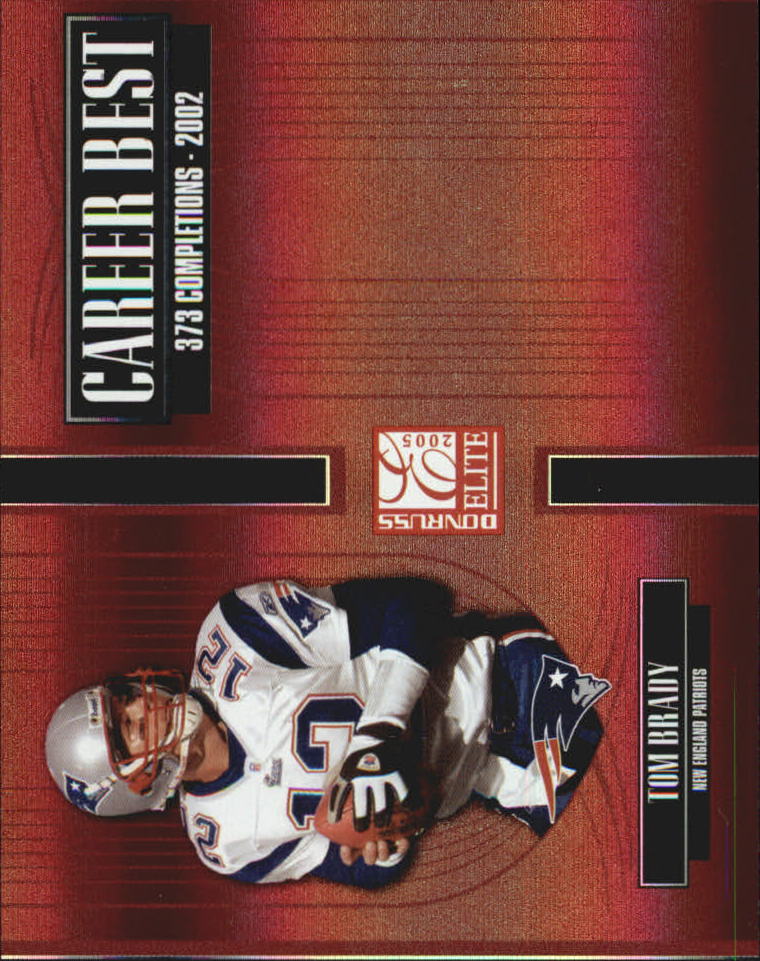2005 Donruss Elite Career Best Red #CB45 Tom Brady