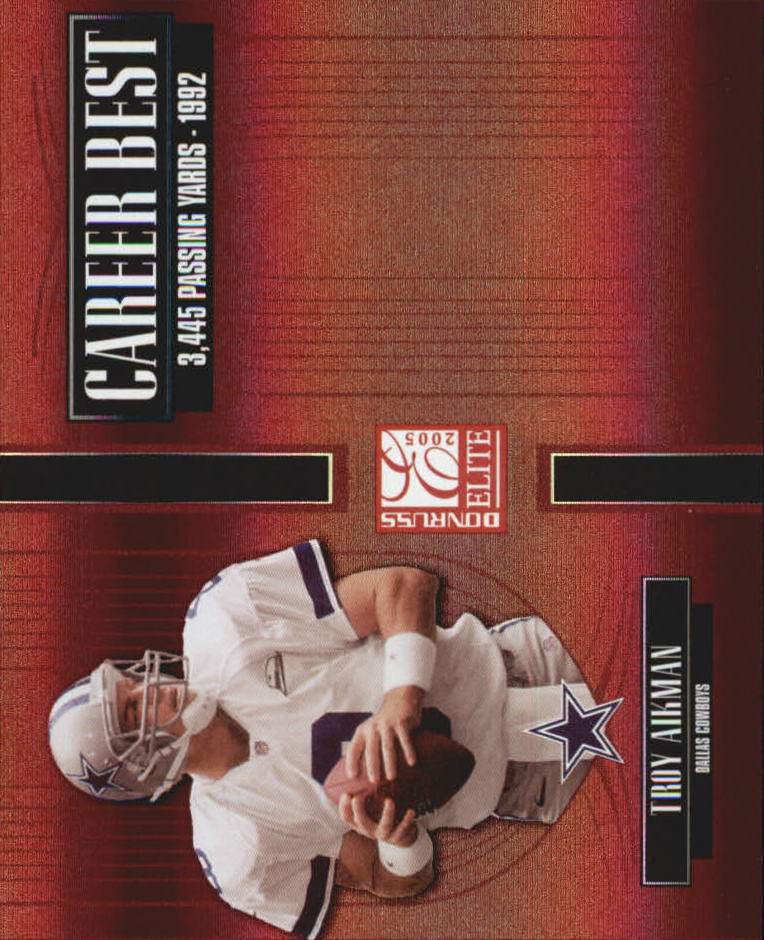 2005 Donruss Elite Career Best Red #CB48 Troy Aikman