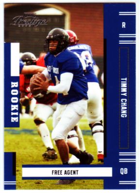 2005 Playoff Prestige #169 Timmy Chang RC