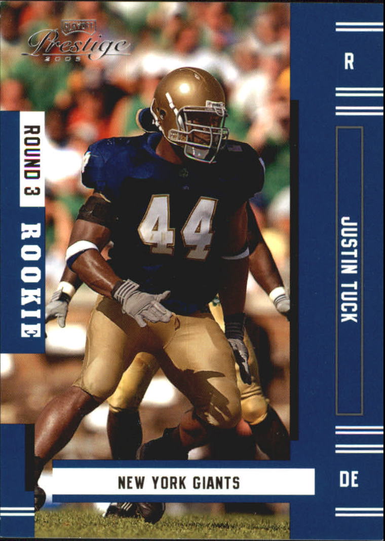 2005 Playoff Prestige #220 Justin Tuck RC