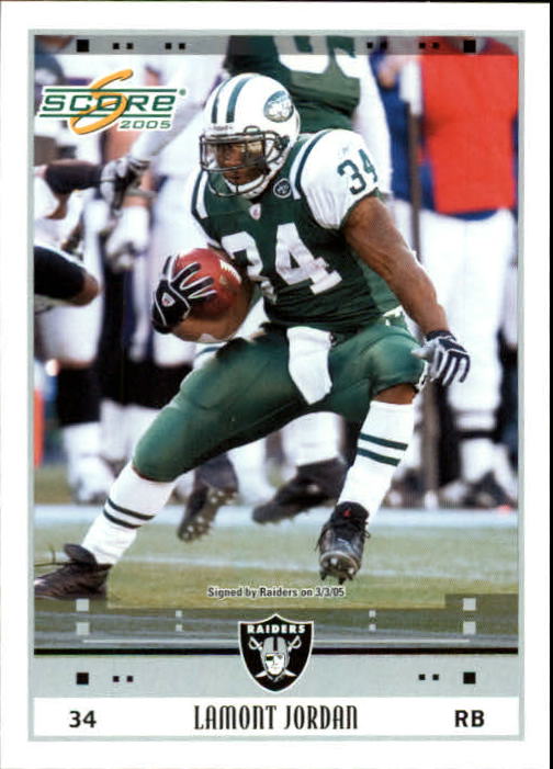 2005 Score #198 LaMont Jordan