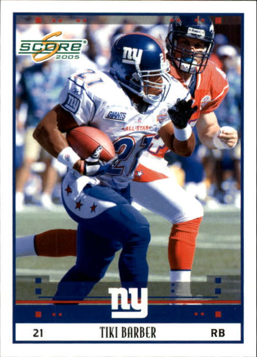 2005 Score #305 Tiki Barber PB