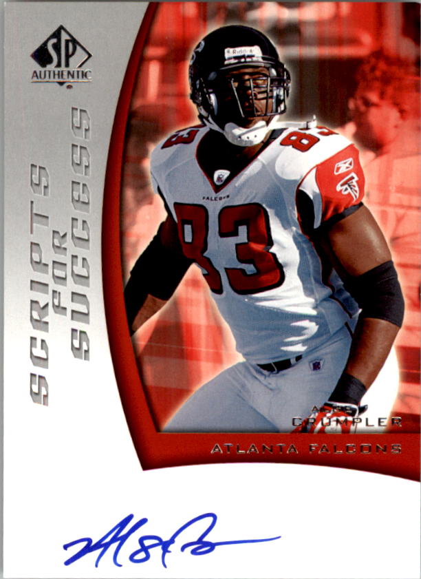 2005 SP Authentic Scripts for Success Autographs #SSAG Alge Crumpler