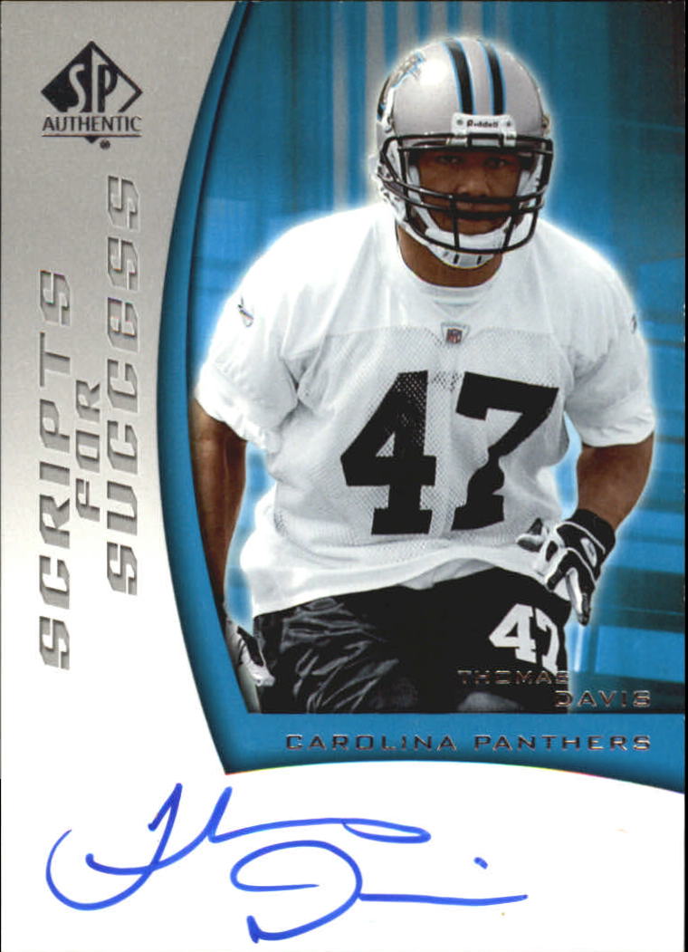 2005 SP Authentic Scripts for Success Autographs #SSTD Thomas Davis