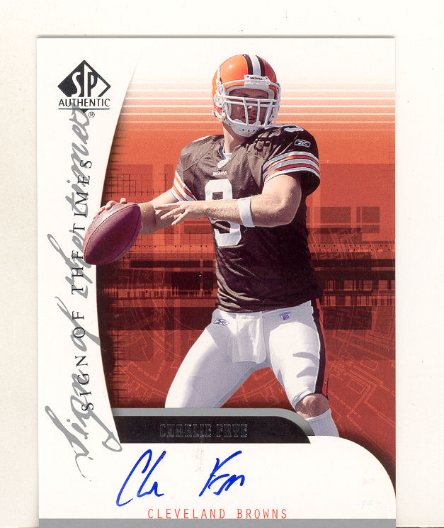 2005 SP Authentic Sign of the Times #SOTCF Charlie Frye