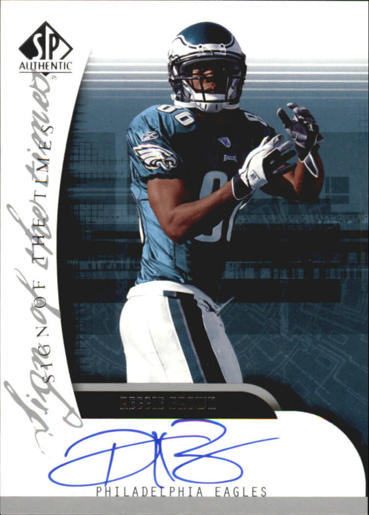 2005 SP Authentic Sign of the Times #SOTRE Reggie Brown