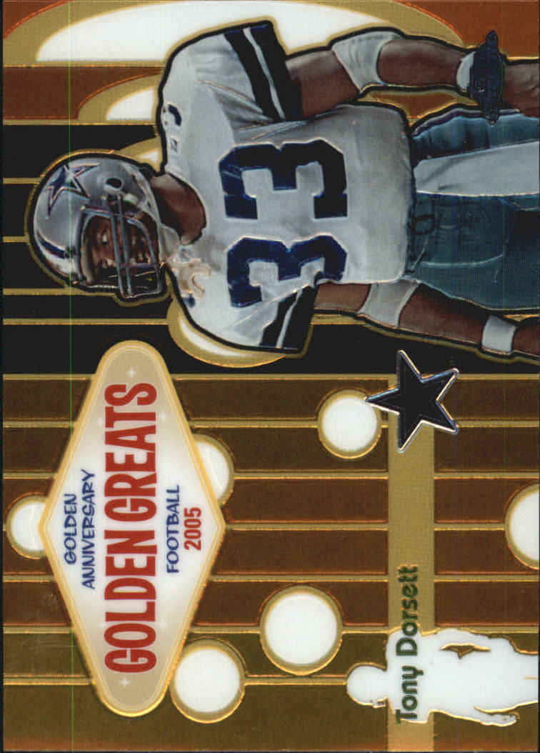 2005 Topps Chrome Golden Anniversary Golden Greats #GA9 Tony Dorsett