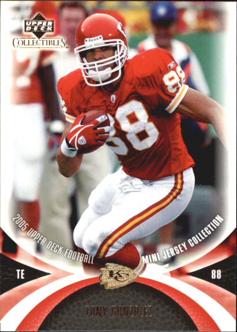 2005 UD Mini Jersey Collection #31 Tony Gonzalez