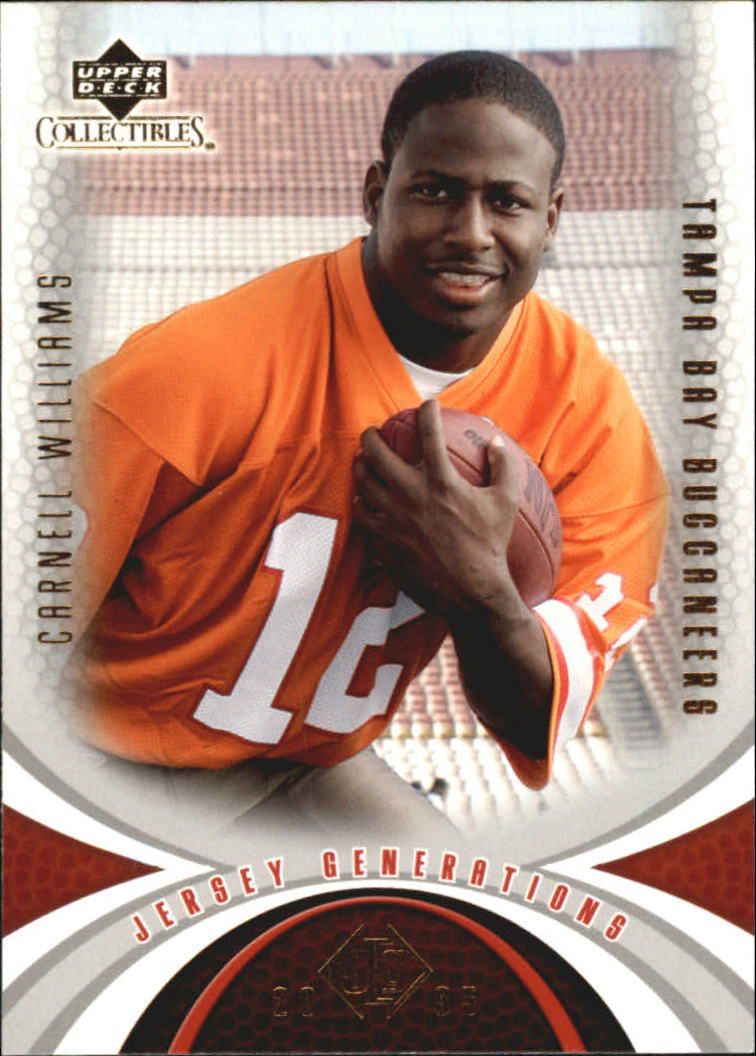 2005 UD Mini Jersey Collection #75 Cadillac Williams RC