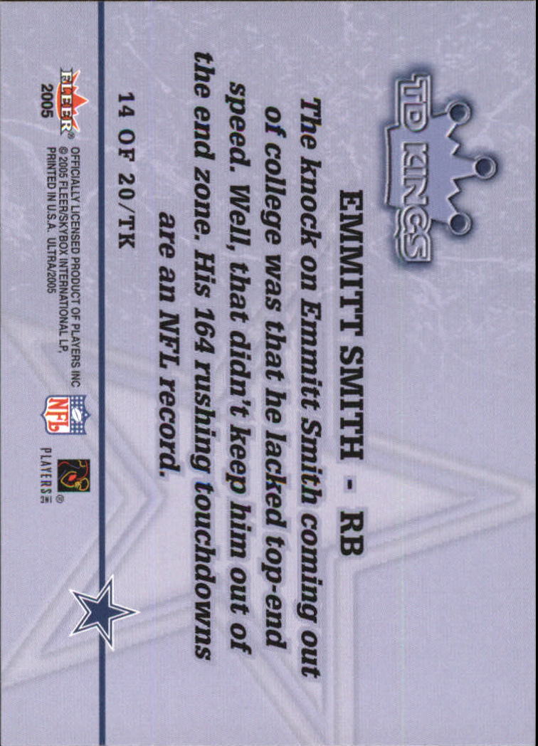 2005 Ultra TD Kings #14 Emmitt Smith back image
