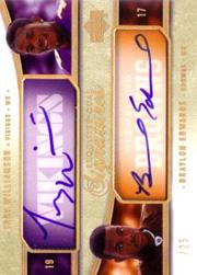 2005 Exquisite Collection Signature Duals #WE Troy Williamson/Braylon Edwards