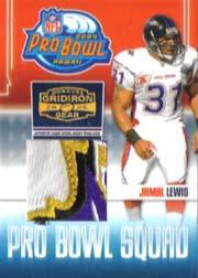 2005 Donruss Gridiron Gear Pro Bowl Squad Jerseys Name Plate #3 Jamal Lewis/18
