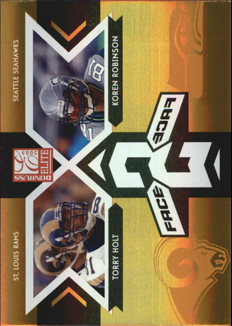 2005 Donruss Elite Face 2 Face Gold #CB13 Torry Holt/Koren Robinson