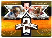 2005 Donruss Elite Face 2 Face Gold #CB25 Joe Montana/Steve Young
