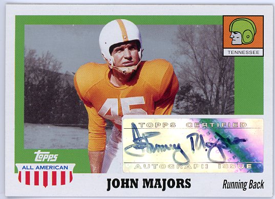 2005 Topps All American Autographs #AJMA Johnny Majors J