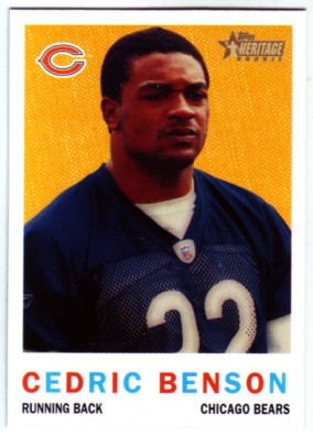 2005 Topps Heritage #74A Cedric Benson RC