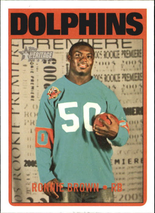 2005 Topps Heritage #77B Ronnie Brown TBJ SP