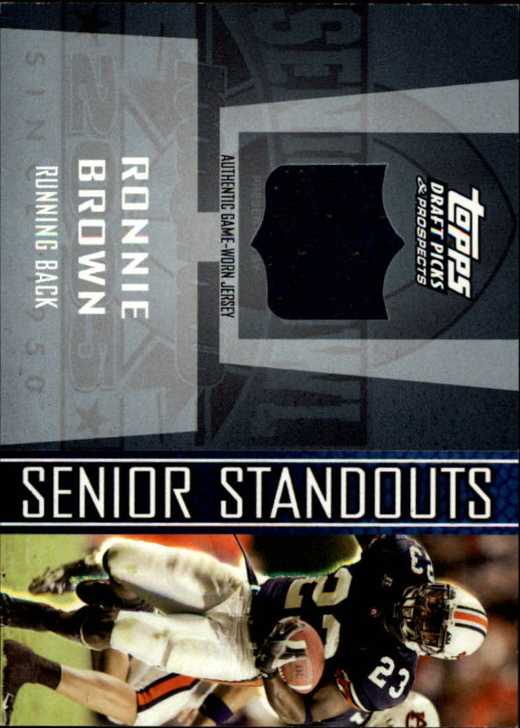 2005 Topps Draft Picks and Prospects Senior Standout Jersey #SSRBR Ronnie Brown I