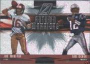 2005 Zenith Autumn Warriors Silver #AW10 Joe Montana/Tom Brady