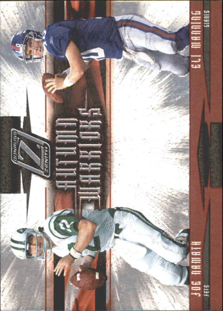 2005 Zenith Autumn Warriors Silver #AW11 Joe Namath/Eli Manning