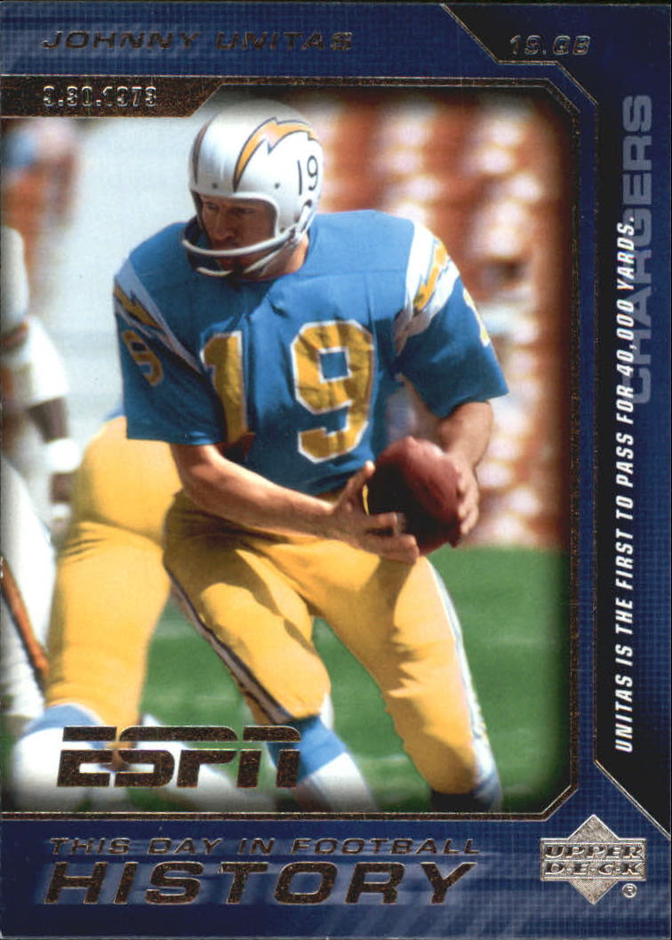 2005 Upper Deck ESPN This Day in Football History #5 Johnny Unitas