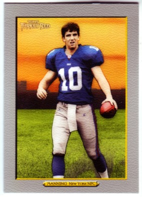 2005 Topps Turkey Red #1B Eli Manning Ad Back
